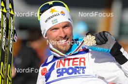03.03.2013, Val di Fiemme, Italy (ITA): Johan Olsson (SWE), Fischer, Swix, Alpina, Rottefella, Craft - FIS nordic world ski championships, cross-country, mass men, Val di Fiemme (ITA). www.nordicfocus.com. © Laiho/NordicFocus. Every downloaded picture is fee-liable.