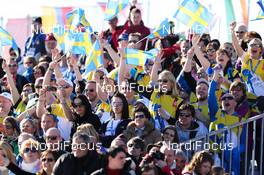 03.03.2013, Val di Fiemme, Italy (ITA): swedish fans - FIS nordic world ski championships, cross-country, mass men, Val di Fiemme (ITA). www.nordicfocus.com. © Laiho/NordicFocus. Every downloaded picture is fee-liable.