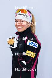 24.02.2013, Val di Fiemme, Italy (ITA): Jessica Diggins (USA) - FIS nordic world ski championships, cross-country, medals, Val di Fiemme (ITA). www.nordicfocus.com. © Felgenhauer/NordicFocus. Every downloaded picture is fee-liable.