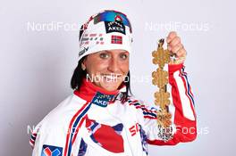 02.03.2013, Val di Fiemme, Italy (ITA): Marit Bjoergen (NOR) - FIS nordic world ski championships, cross-country, medals, Val di Fiemme (ITA). www.nordicfocus.com. © Felgenhauer/NordicFocus. Every downloaded picture is fee-liable.