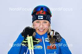 24.02.2013, Val di Fiemme, Italy (ITA): Riikka Sarasoja-Lilja (FIN) - FIS nordic world ski championships, cross-country, medals, Val di Fiemme (ITA). www.nordicfocus.com. © Felgenhauer/NordicFocus. Every downloaded picture is fee-liable.