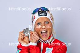 23.02.2013, Val di Fiemme, Italy (ITA): Therese Johaug (NOR) - FIS nordic world ski championships, cross-country, medals, Val di Fiemme (ITA). www.nordicfocus.com. © Felgenhauer/NordicFocus. Every downloaded picture is fee-liable.