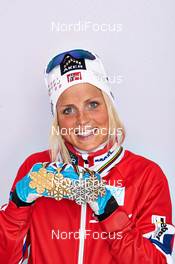 02.03.2013, Val di Fiemme, Italy (ITA): Therese Johaug (NOR) - FIS nordic world ski championships, cross-country, medals, Val di Fiemme (ITA). www.nordicfocus.com. © Felgenhauer/NordicFocus. Every downloaded picture is fee-liable.