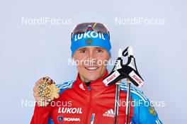 24.02.2013, Val di Fiemme, Italy (ITA): Nikita Kriukov (RUS) - FIS nordic world ski championships, cross-country, medals, Val di Fiemme (ITA). www.nordicfocus.com. © Felgenhauer/NordicFocus. Every downloaded picture is fee-liable.