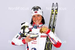 23.02.2013, Val di Fiemme, Italy (ITA): Marit Bjoergen (NOR) - FIS nordic world ski championships, cross-country, medals, Val di Fiemme (ITA). www.nordicfocus.com. © Felgenhauer/NordicFocus. Every downloaded picture is fee-liable.
