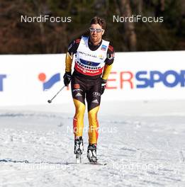 01.03.2013, Val di Fiemme, Italy (ITA): Axel Teichmann (GER) with broken ski - FIS nordic world ski championships, cross-country, 4x10km men, Val di Fiemme (ITA). www.nordicfocus.com. © Felgenhauer/NordicFocus. Every downloaded picture is fee-liable.