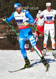 01.03.2013, Val di Fiemme, Italy (ITA): David Hofer (ITA) - FIS nordic world ski championships, cross-country, 4x10km men, Val di Fiemme (ITA). www.nordicfocus.com. © Felgenhauer/NordicFocus. Every downloaded picture is fee-liable.
