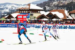 23.02.2013, Val di Fiemme, Italy (ITA): l-r: Vitaliy Shtun (UKR), Karel Tammjarv (EST), Andrew Young (GBR) - FIS nordic world ski championships, cross-country, skiathlon men, Val di Fiemme (ITA). www.nordicfocus.com. © Felgenhauer/NordicFocus. Every downloaded picture is fee-liable.