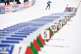 23.02.2013, Val di Fiemme, Italy (ITA): slower athletes at ski exchange - FIS nordic world ski championships, cross-country, skiathlon men, Val di Fiemme (ITA). www.nordicfocus.com. © Felgenhauer/NordicFocus. Every downloaded picture is fee-liable.
