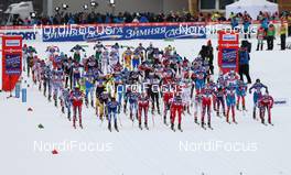 23.02.2013, Val di Fiemme, Italy (ITA):  women´s mass start - FIS nordic world ski championships, cross-country, skiathlon women, Val di Fiemme (ITA). www.nordicfocus.com. © Laiho/NordicFocus. Every downloaded picture is fee-liable.