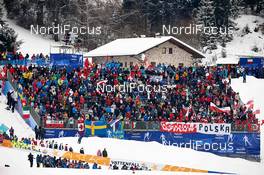 23.02.2013, Val di Fiemme, Italy (ITA): specatotors - FIS nordic world ski championships, cross-country, skiathlon women, Val di Fiemme (ITA). www.nordicfocus.com. © Felgenhauer/NordicFocus. Every downloaded picture is fee-liable.