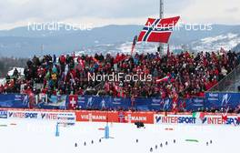 23.02.2013, Val di Fiemme, Italy (ITA): general view at the stadium  - FIS nordic world ski championships, cross-country, skiathlon women, Val di Fiemme (ITA). www.nordicfocus.com. © Laiho/NordicFocus. Every downloaded picture is fee-liable.