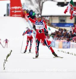 23.02.2013, Val di Fiemme, Italy (ITA): Marit Bjoergen (NOR) - FIS nordic world ski championships, cross-country, skiathlon women, Val di Fiemme (ITA). www.nordicfocus.com. © Felgenhauer/NordicFocus. Every downloaded picture is fee-liable.