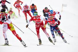 24.02.2013, Val di Fiemme, Italy (ITA): l-r: Harald Wurm (AUT), Martin Bajcicak (SVK) - FIS nordic world ski championships, cross-country, team sprint, Val di Fiemme (ITA). www.nordicfocus.com. © Felgenhauer/NordicFocus. Every downloaded picture is fee-liable.