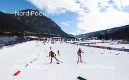 20.02.2013, Val di Fiemme, Italy (ITA):  service teams testing skis at the stadium - FIS nordic world ski championships, cross-country, training, Val di Fiemme (ITA). www.nordicfocus.com. © Laiho/NordicFocus. Every downloaded picture is fee-liable.