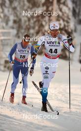 30.11.2013, Kuusamo, Finland (FIN): Tero Similae (FIN), Lars Nelson (SWE), (l-r) - FIS world cup cross-country, 10km men, Kuusamo (FIN). www.nordicfocus.com. © Felgenhauer/NordicFocus. Every downloaded picture is fee-liable.