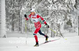 30.11.2013, Kuusamo, Finland (FIN): Kristin Stoermer Steira (NOR) - FIS world cup cross-country, 5km women, Kuusamo (FIN). www.nordicfocus.com. © Felgenhauer/NordicFocus. Every downloaded picture is fee-liable.