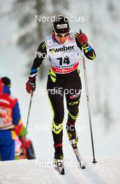 29.11.2013, Kuusamo, Finland (FIN): Aurelie Dabudyk (FRA) - FIS world cup cross-country, individual sprint, Kuusamo (FIN). www.nordicfocus.com. © Felgenhauer/NordicFocus. Every downloaded picture is fee-liable.