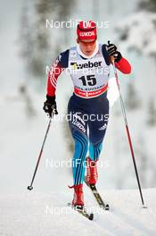 29.11.2013, Kuusamo, Finland (FIN): Yulia Tchekaleva (RUS) - FIS world cup cross-country, individual sprint, Kuusamo (FIN). www.nordicfocus.com. © Felgenhauer/NordicFocus. Every downloaded picture is fee-liable.