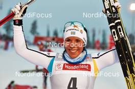 01.12.2013, Kuusamo, Finland (FIN): Charlotte Kalla (SWE) - FIS world cup cross-country, pursuit women, Kuusamo (FIN). www.nordicfocus.com. © Felgenhauer/NordicFocus. Every downloaded picture is fee-liable.