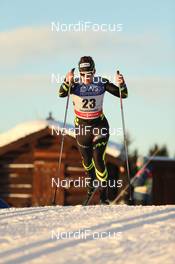 07.12.2013, Lillehammer, Norway (NOR): Celia Aymonier (FRA) - FIS world cup cross-country, 10km women, Lillehammer (NOR). www.nordicfocus.com. © Manzoni/NordicFocus. Every downloaded picture is fee-liable.
