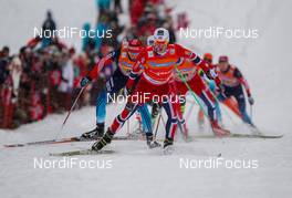 08.12.2013, Lillehammer, Norway (NOR): Martin Johnsrud Sundby (NOR), Fischer, KV+, Rottefella, Swix - FIS world cup cross-country, 4x7.5km men, Lillehammer (NOR). www.nordicfocus.com. © Laiho/NordicFocus. Every downloaded picture is fee-liable.