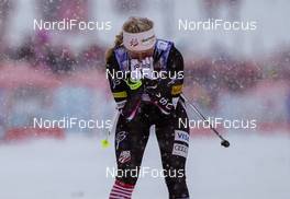 08.12.2013, Lillehammer, Norway (NOR): Jessica Diggins (USA), Salomon, One Way - FIS world cup cross-country, 4x5km women, Lillehammer (NOR). www.nordicfocus.com. © Laiho/NordicFocus. Every downloaded picture is fee-liable.