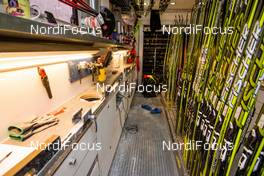 14.12.2013, Davos, Switzerland (SUI): inside view in the canadian wax truck - FIS world cup cross-country, training, Davos (SUI). www.nordicfocus.com. © Laiho/NordicFocus. Every downloaded picture is fee-liable.