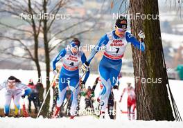 21.12.2013, Asiago, Italy (ITA): Mona-Lisa Malvalehto (FIN), Anne Kylloenen (FIN), (l-r) - FIS world cup cross-country, individual sprint, Asiago (ITA). www.nordicfocus.com. © Felgenhauer/NordicFocus. Every downloaded picture is fee-liable.
