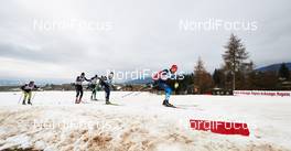 21.12.2013, Asiago, Italy (ITA): Alexander Panzhinskiy (RUS), and a group of men on brown snow - FIS world cup cross-country, individual sprint, Asiago (ITA). www.nordicfocus.com. © Felgenhauer/NordicFocus. Every downloaded picture is fee-liable.