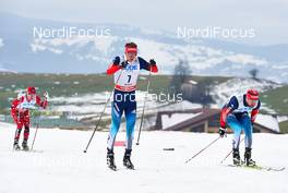 21.12.2013, Asiago, Italy (ITA): Sindre Bjoernestad Skar (NOR), Nikita Kriukov (RUS), Alexey Petukhov (RUS), (l-r) - FIS world cup cross-country, individual sprint, Asiago (ITA). www.nordicfocus.com. © Felgenhauer/NordicFocus. Every downloaded picture is fee-liable.