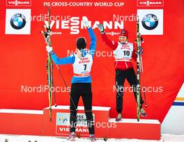 21.12.2013, Asiago, Italy (ITA): Anne Kylloenen (FIN), Maiken Caspersen Falla (NOR), (l-r) - FIS world cup cross-country, individual sprint, Asiago (ITA). www.nordicfocus.com. © Felgenhauer/NordicFocus. Every downloaded picture is fee-liable.