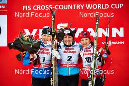 21.12.2013, Asiago, Italy (ITA): Anne Kylloenen (FIN), Justyna Kowalczyk (POL), Maiken Caspersen Falla (NOR), (l-r) - FIS world cup cross-country, individual sprint, Asiago (ITA). www.nordicfocus.com. © Felgenhauer/NordicFocus. Every downloaded picture is fee-liable.