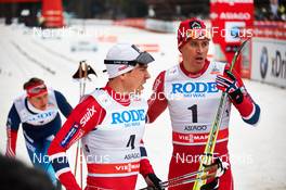 21.12.2013, Asiago, Italy (ITA): Eldar Roenning (NOR), Ola Vigen Hattestad (NOR), (l-r) - FIS world cup cross-country, individual sprint, Asiago (ITA). www.nordicfocus.com. © Felgenhauer/NordicFocus. Every downloaded picture is fee-liable.