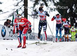 22.12.2013, Asiago, Italy (ITA): Ingvild Flugstad Oestberg (NOR), Lucia Scardoni (ITA), Evgenia Shapovalova (RUS), (l-r) - FIS world cup cross-country, team sprint, Asiago (ITA). www.nordicfocus.com. © Felgenhauer/NordicFocus. Every downloaded picture is fee-liable.