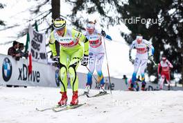 22.12.2013, Asiago, Italy (ITA): Vesna Fabjan (SLO), Magdalena Pajala (SWE), (l-r) - FIS world cup cross-country, team sprint, Asiago (ITA). www.nordicfocus.com. © Felgenhauer/NordicFocus. Every downloaded picture is fee-liable.