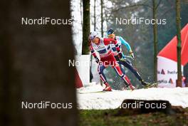22.12.2013, Asiago, Italy (ITA): Eirik Brandsdal (NOR), Alexey Poltoranin (KAZ), (l-r) - FIS world cup cross-country, team sprint, Asiago (ITA). www.nordicfocus.com. © Felgenhauer/NordicFocus. Every downloaded picture is fee-liable.