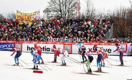 22.12.2013, Asiago, Italy (ITA): the men's start - FIS world cup cross-country, team sprint, Asiago (ITA). www.nordicfocus.com. © Felgenhauer/NordicFocus. Every downloaded picture is fee-liable.