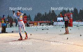 29.12.2013, Oberhof, Germany (GER): Hanna Erikson (SWE), Denise Herrmann (GER), (l-r) - FIS world cup cross-country, tour de ski, individual sprint, Oberhof (GER). www.nordicfocus.com. © Felgenhauer/NordicFocus. Every downloaded picture is fee-liable.