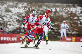 29.12.2013, Oberhof, Germany (GER): Petter Northug (NOR), Martin Johnsrud Sundby (NOR), (l-r) - FIS world cup cross-country, tour de ski, individual sprint, Oberhof (GER). www.nordicfocus.com. © Felgenhauer/NordicFocus. Every downloaded picture is fee-liable.