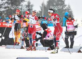 29.12.2013, Oberhof, Germany (GER): Ingvild Flugstad Oestberg (NOR), Marit Bjoergen (NOR), (l-r) - FIS world cup cross-country, tour de ski, individual sprint, Oberhof (GER). www.nordicfocus.com. © Felgenhauer/NordicFocus. Every downloaded picture is fee-liable.
