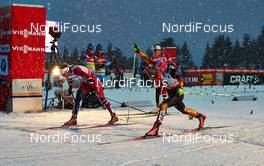 29.12.2013, Oberhof, Germany (GER): Ingvild Flugstad Oestberg (NOR), Marit Bjoergen (NOR), Nicole Fessel (GER), (l-r) - FIS world cup cross-country, tour de ski, individual sprint, Oberhof (GER). www.nordicfocus.com. © Felgenhauer/NordicFocus. Every downloaded picture is fee-liable.