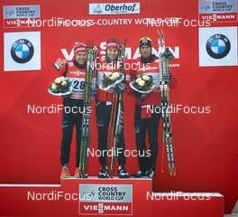 28.12.2013, Oberhof, Germany (GER): Devon Kershaw (CAN), Alex Harvey (CAN), Chris Jespersen (SWE), (l-r) - FIS world cup cross-country, tour de ski, prologue men, Oberhof (GER). www.nordicfocus.com. © Felgenhauer/NordicFocus. Every downloaded picture is fee-liable.