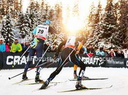 31.12.2013, Lenzerheide, Switzerland (SUI): Alexey Poltoranin (KAZ), Andrew Newell (USA), (l-r) - FIS world cup cross-country, tour de ski, individual sprint, Lenzerheide (SUI). www.nordicfocus.com. © Felgenhauer/NordicFocus. Every downloaded picture is fee-liable.