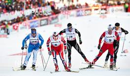 31.12.2013, Lenzerheide, Switzerland (SUI): Anssi Pentsinen (FIN), Finn Haagen Krogh (NOR), Eligius Tambornino (SUI), Martin Johnsrud Sundby (NOR), (l-r) - FIS world cup cross-country, tour de ski, individual sprint, Lenzerheide (SUI). www.nordicfocus.com. © Felgenhauer/NordicFocus. Every downloaded picture is fee-liable.