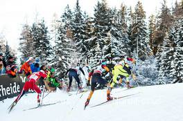 31.12.2013, Lenzerheide, Switzerland (SUI): Marit Bjoergen (NOR), Stefanie Boehler (GER), Alenka Cebasek (SLO), (l-r) - FIS world cup cross-country, tour de ski, individual sprint, Lenzerheide (SUI). www.nordicfocus.com. © Felgenhauer/NordicFocus. Every downloaded picture is fee-liable.