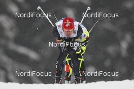 27.01.2013, Klingenthal, Germany (GER): Bryan Fletcher (USA), Madshus, Rottefella - FIS world cup nordic combined, penalty HS140/10km, Klingenthal (GER). www.nordicfocus.com. © Domanski/NordicFocus. Every downloaded picture is fee-liable.