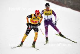 15.03.13, Oslo, Norway (NOR): l-r: Eric Frenzel (GER), Yoshito Watabe (JPN) - FIS world cup nordic combined, individual gundersen HS134/10km, Oslo (NOR). www.nordicfocus.com. © Felgenhauer/NordicFocus. Every downloaded picture is fee-liable.