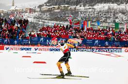 24.02.2013, Val di Fiemme, Italy (ITA): Eric Frenzel (GER) - FIS nordic world ski championships, nordic combined, team HS106/4x5km, Val di Fiemme (ITA). www.nordicfocus.com. © Felgenhauer/NordicFocus. Every downloaded picture is fee-liable.