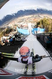 03.01.2013, Innsbruck, Austria (AUT):  Andreas Kofler (AUT), Fischer - FIS world cup ski jumping, four hills tournament, individual HS130 qualification, Innsbruck (AUT). www.nordicfocus.com. © Laiho/NordicFocus. Every downloaded picture is fee-liable.